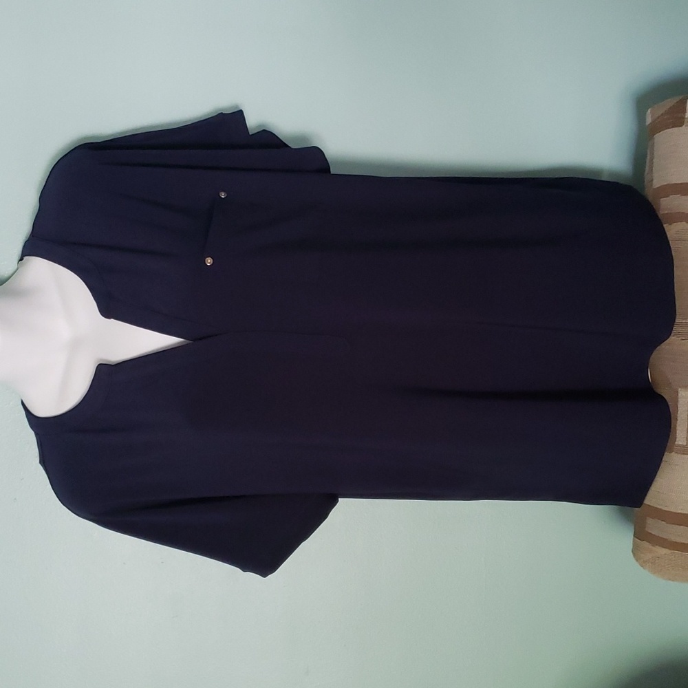 NEW Anne Klein short sleeve blouse Large